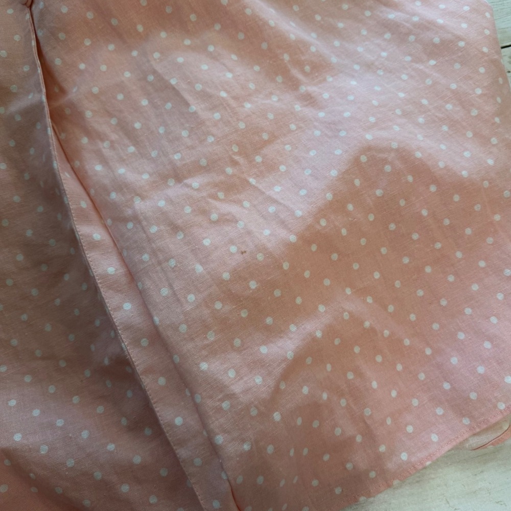 Gal Meets Glam Dress Women 8 Polka Dot Cottagecore Feminine Romantic Linen Blend - Picture 9 of 15